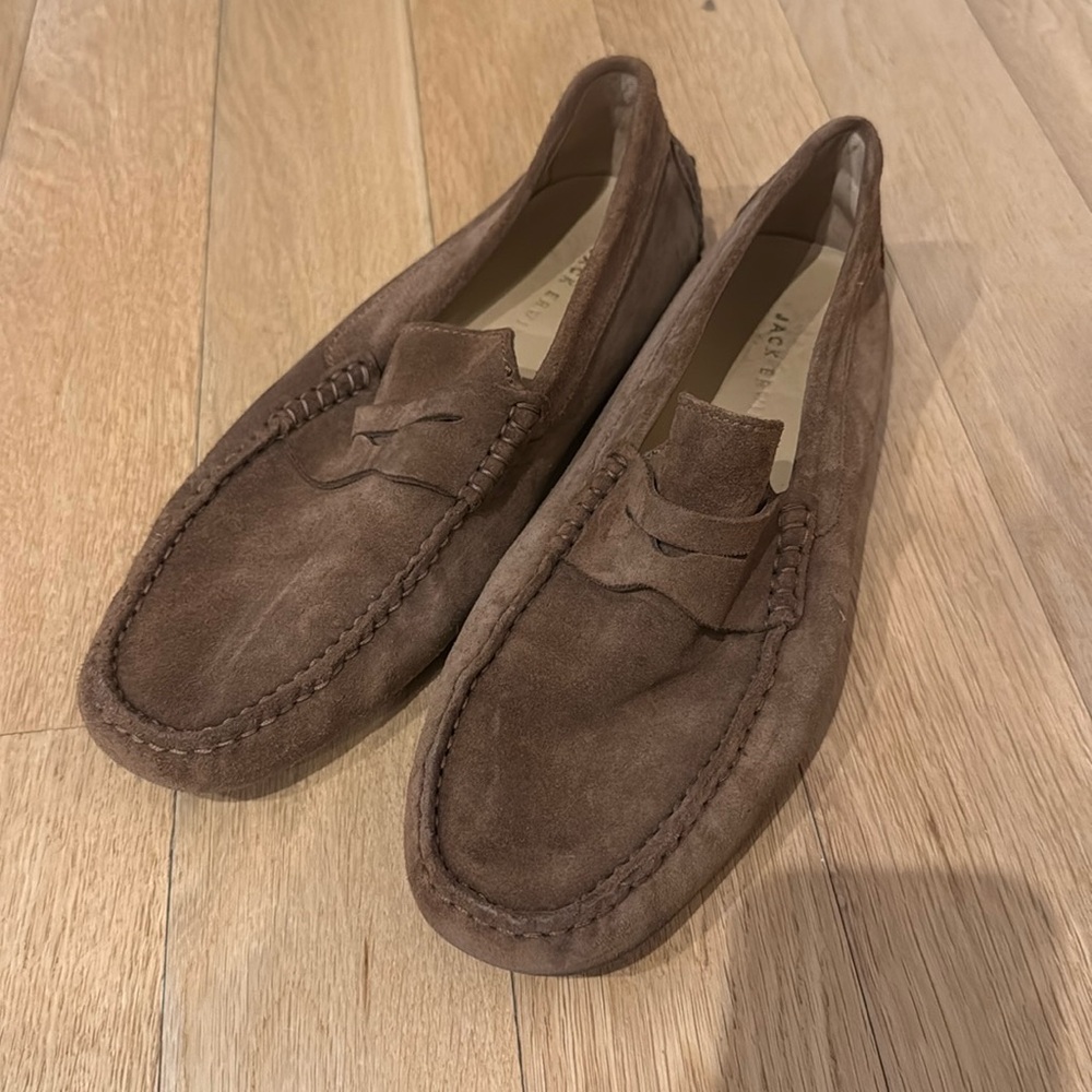 Jack Erwin, Suede drivers, Size 11, Brown
